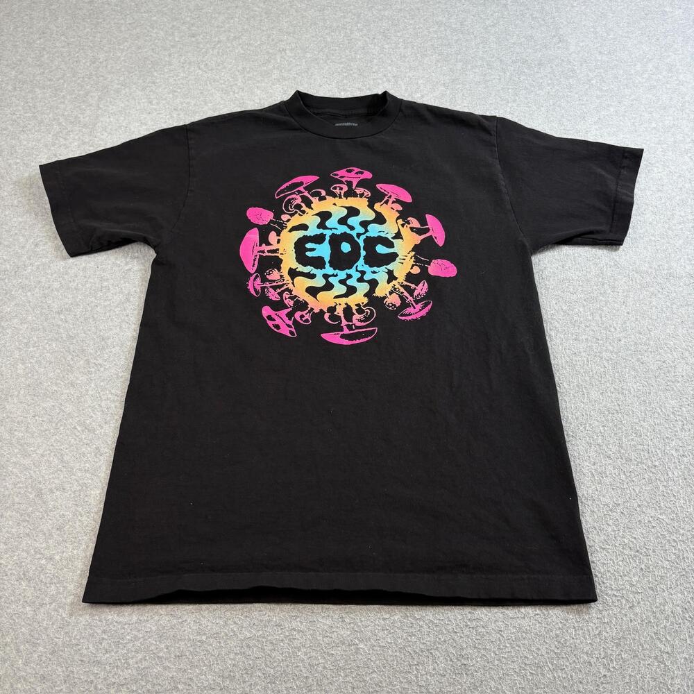 EDC Shirt Mens Medium Insomniac Festival Electronic Dance Music Graphic Mushroom